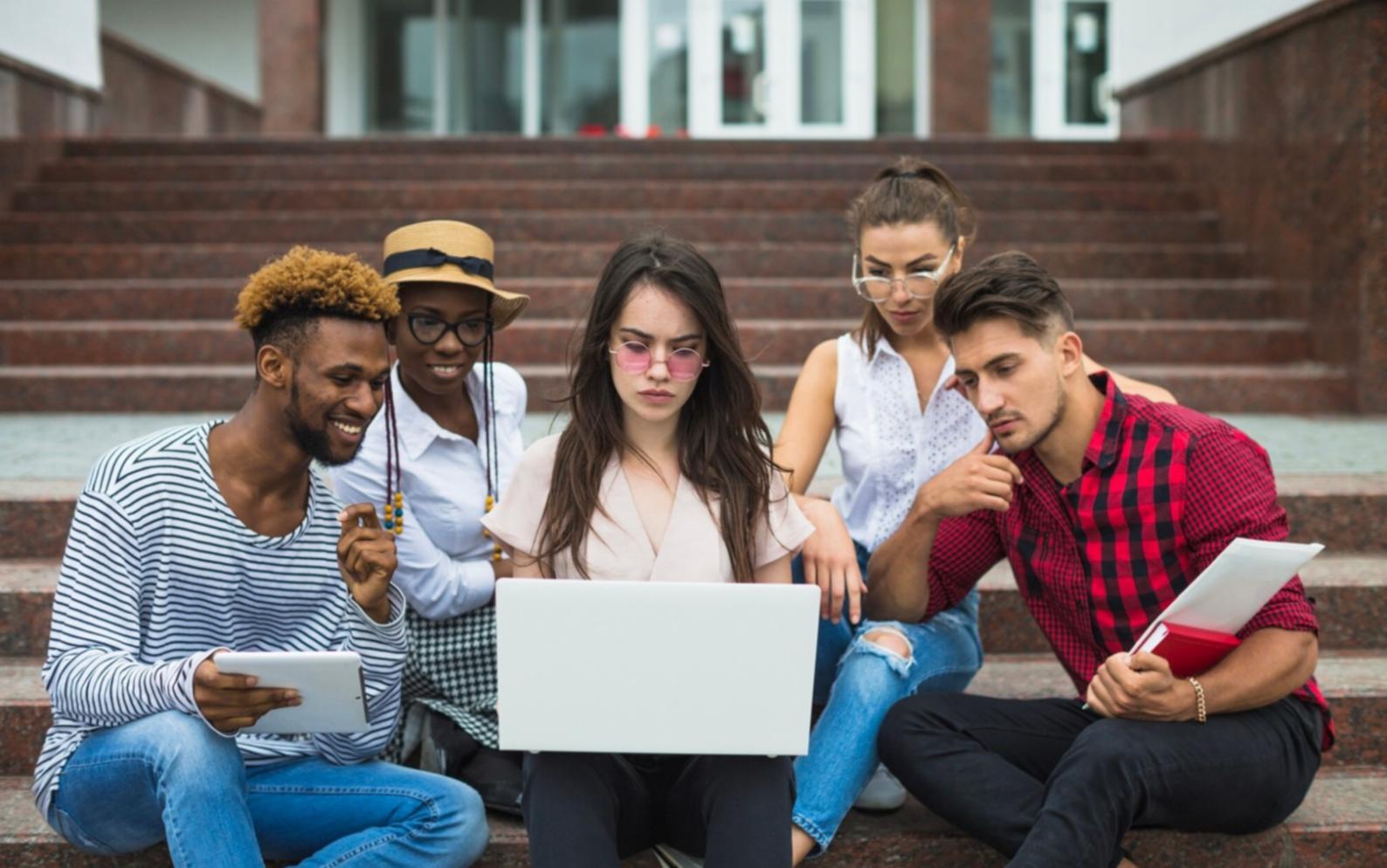 Financial analysis workspace with charts and data