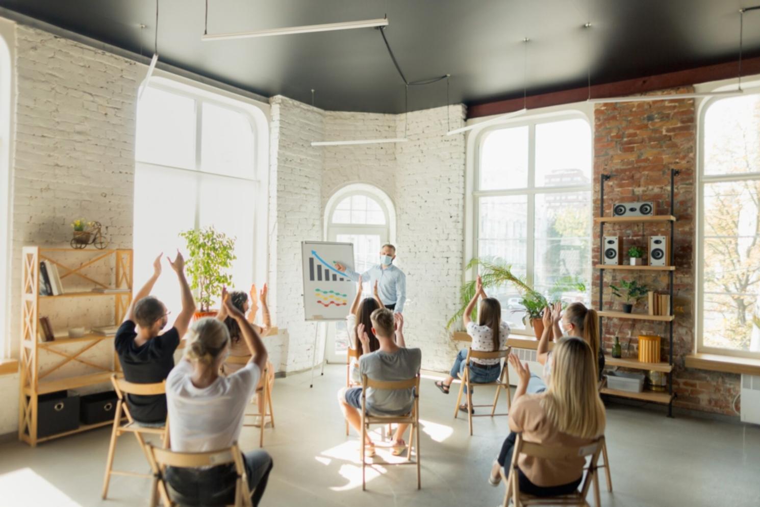 Financial modeling session with real-world data